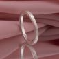 Preview: Minimalistischer Damen-Stapelring aus mattem 925er Silber mit quadratischer Ringschiene